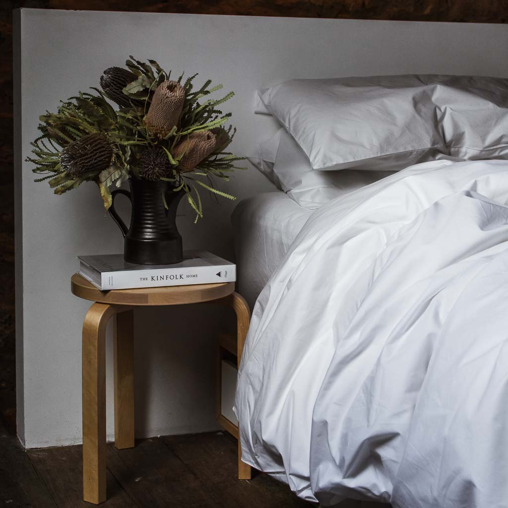 Heritage Thicker Crisp Cotton Percale Duvet Cover White