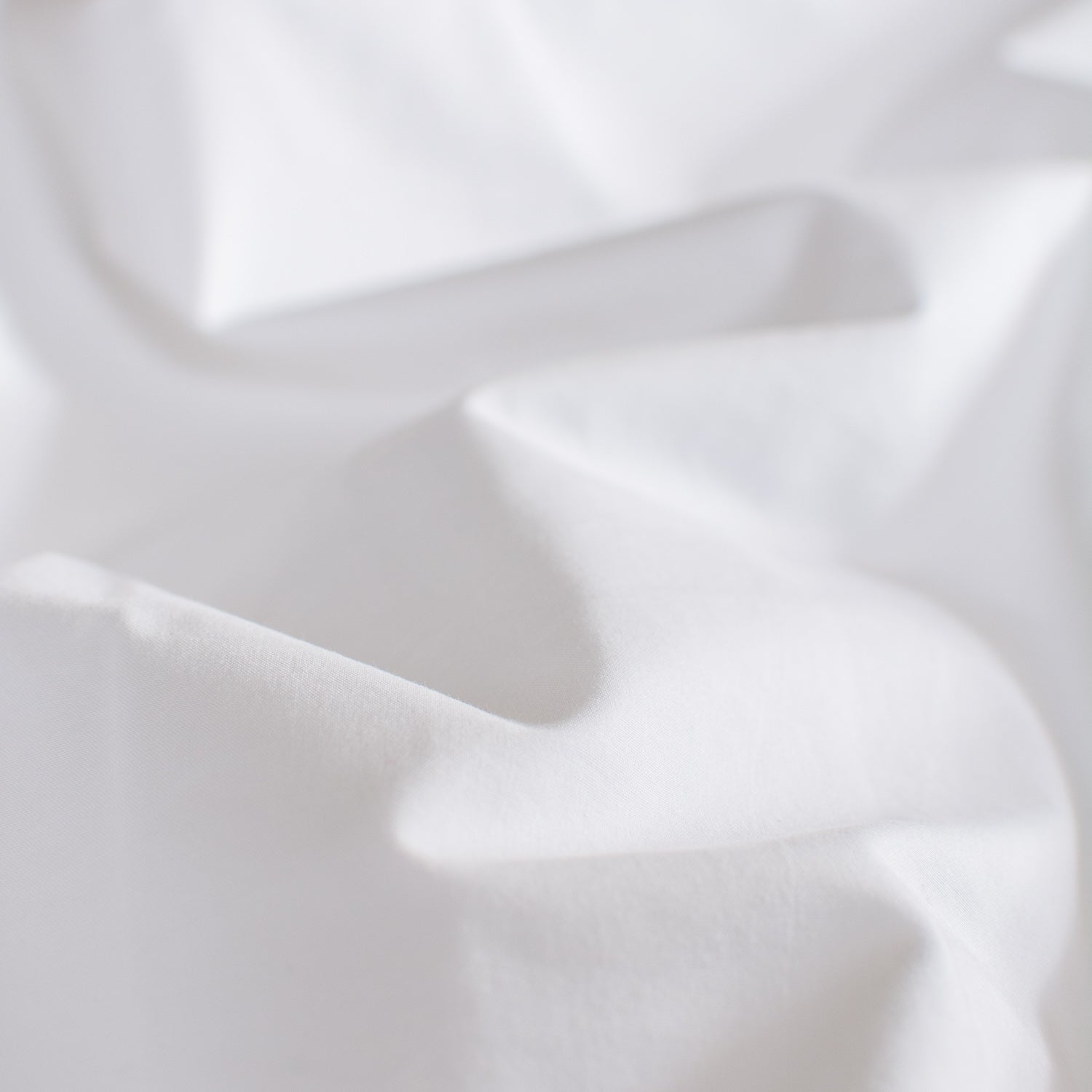 Heritage thicker cotton percale flat sheet White