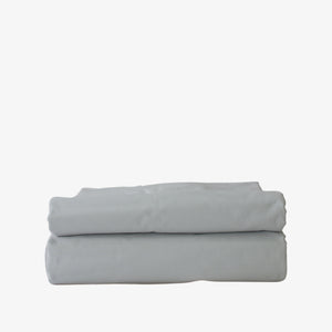 Heavyweight Cotton Percale Flat Sheet Ash Grey