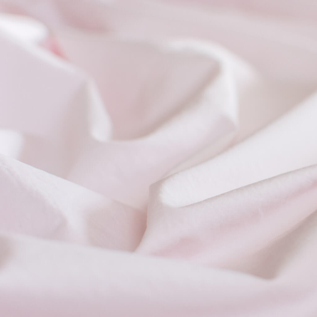 Heavyweight Cotton Percale Flat Sheet Pink