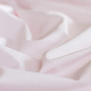 Thick Crisp Cotton Percale Flat Sheet Pink