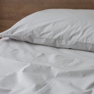 Thick Cotton Percale Pillowcases Ash Grey