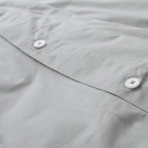 Thick Cotton Percale Quilt Cover Ash Grey