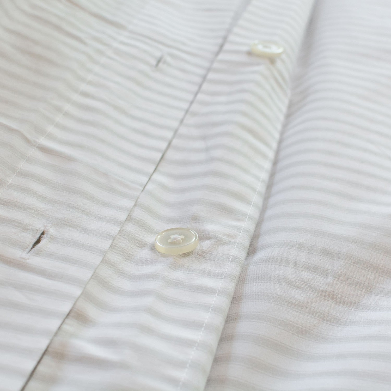 100% Cotton Quilt Cover Ash Ticking Stripe with Button Closure