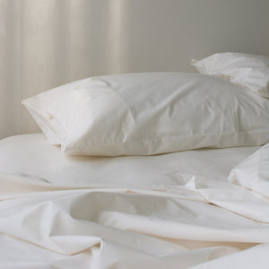 Thick Cotton Percale Ivory Bedding Online